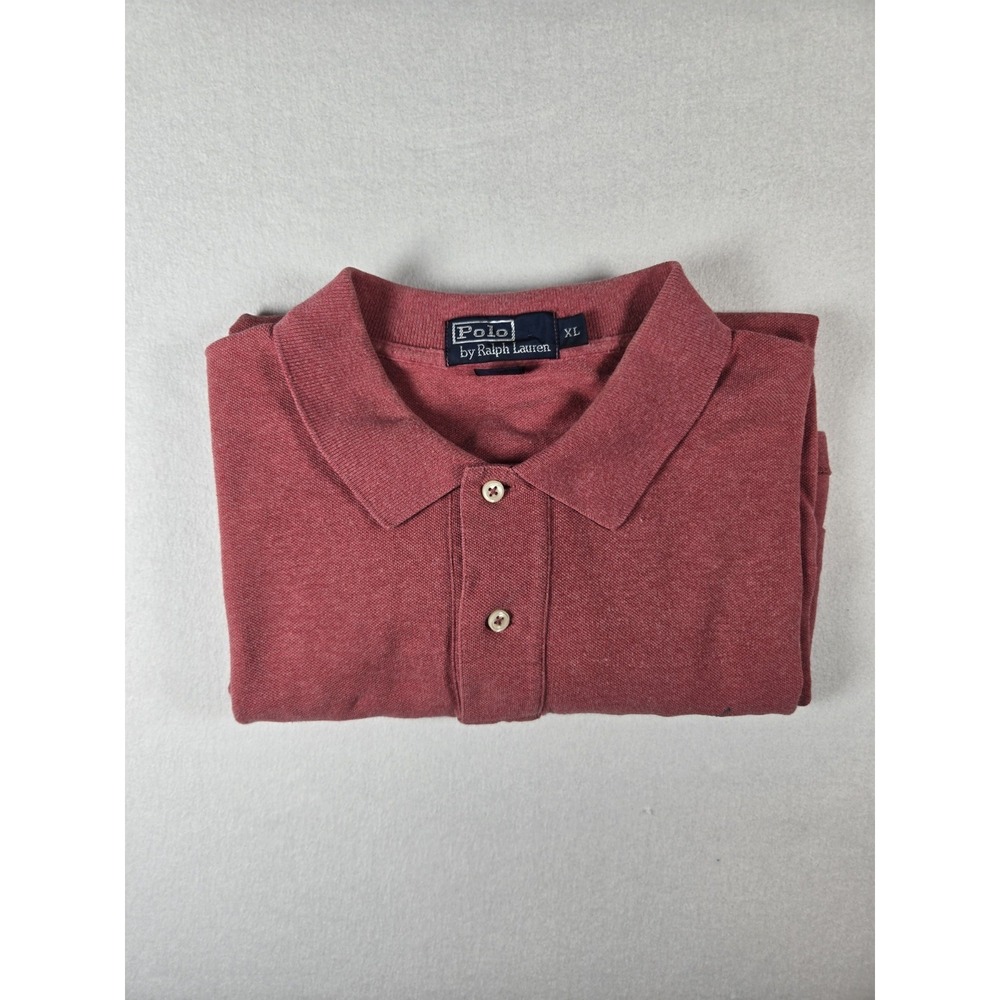 Polo Ralph Lauren Men's Classic Fit Short Sleeve Polo Shirt Red Size XL Emb Pony